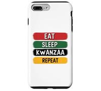 Kwanzaa Principles Shirt - Eat Sleep Kwanzaa Repeat Case for iPhone 7 Plus/8 Plus