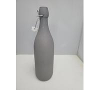 KWARE Vintage Style Glass Bottles 1 Litre Swing Top Bottles - Ideal for Domestic or Commercial Use - Fill with Water, Wine, Liquor, Oil, Beer, Schnapps or Cordials (Swing top Grey Shimmer)