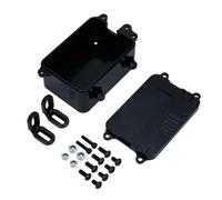 KWASETY For Axial For SCX10 1/10 RC Tracked Car Upgrade Accessories Metal Frame For Chassis Kit Metal Equipment Box Receiver Box Parts RC Toys Upgrades(Black)