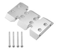 KWASETY For Axial For SCX10 For Capra 1/10 RC Crawler Upgrade Parts For LCG Lower Center Of Gravity Metal Translation Skid Plate RC Toys Upgrades(Silver)