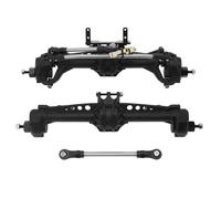KWASETY RC Axles Models For Axial For SCX10 I II 1/10 For RACING Nylon Axles Front Rear Portal Axles RC Crawler Upgrade Pasrts(Black)