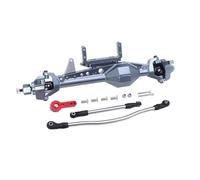 KWASETY RC Axles Models For Axial For SCX10 III For TRX4 1/10 CNC Aluminum Front Rear Straight Complete Axle RC Crawler Car Upgrade Parts(Titanium,Front)