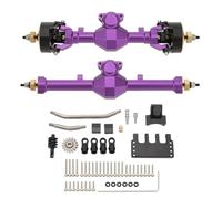 KWASETY RC Axles Models For Axial For SCX24 For Deadbolt C10 For JLU For Racing Isokinetic 3-Section CVD Front And Rear Axles Maximum Steering Angle 52° Wider +5MM(Purple)