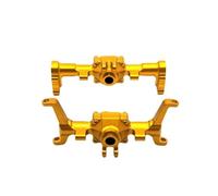 KWASETY RC Axles Models For FMS Xiaoqi For FCX24 1/24 Front And Rear Axle Metal CNC Process Assembly Shell Remote Control Car Spare Upgrade Parts(Yellow)