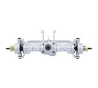 KWASETY RC Axles Models For TRX4-M For Defender For Bronco 1/18 CNC Aluminum Front Rear Complete Axle Set RC Crawler Car Upgrade Parts(Silver,Front)