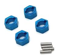 KWASETY RC Components Parts For FMS For FCX24 Full Series Watcher Adventurer Red For Rabbit Xiaoqi 1/18 1/24 RC Car Spare Parts Metal Upgrade 7mm Adapter(SKY BLUE)