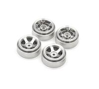 KWASETY RC Components Parts For FMS For Fire For Horse For Eazyrc 1/18 For Thunder Storm RC Remote Control Car For Star Shaped Metal Wheel Fitting(Silver)
