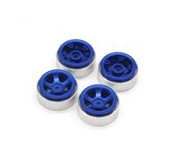 KWASETY RC Components Parts For FMS For Fire For Horse For Eazyrc 1/18 For Thunder Storm RC Remote Control Car For Star Shaped Metal Wheel Fitting(Blue)