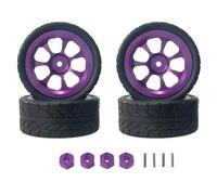 KWASETY RC Components Parts For Hyper Go For MJX 14301 14303 1/14 Remote Control Rc Car Modification Upgrade Metal Wheel Hub Tire Connector Spare Parts(Yellow)