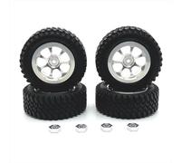 KWASETY RC Components Parts For MN For MN128 MN86 G500 1/12 Remote Control Car Accessories RC Parts Metal Upgrade Wheel Hub Tire Coupling Device(Silver)