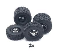 KWASETY RC Components Parts For WPL C14 C24 B14 B16 B24 B36 C34 C44 For HengLong For FeiYu For JJRC RC Car Parts Metal Upgrade Front Single Rear Dual Wheel Hub Tires(Black)