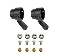 KWASETY RC Components Parts For WPL C14 C24 C34 C44 B14 B1 B16 B24 B36 For MN D90 D91 For MN99S Spare Parts Metal Front Axle Bridge Steering Cup Turn Kit(Black)