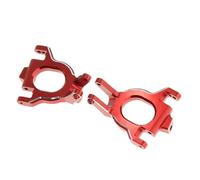 KWASETY RC Modifications Models For Arrma For Mojave 4S 1/8 For Kraton For Outcast 4X4 For Blx 1/10 RC Car Upgrade Parts Metal C Hub Carriers Caster Blocks(Red)