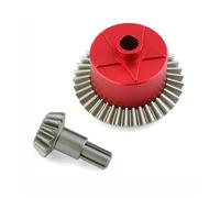 KWASETY RC Modifications Models For ARRMA For Senton Kraron 1/10 1 Set Gear Differential Case Front Rear Steel Kits Replacement RC Car Accessories(Red)