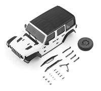 KWASETY RC Modifications Models For Kyosho For Mini-Z 4X4 JE EP For Wrangler For Rubicon Body Shell RC Crawler Car Upgrade Parts Model Accessory(WHITE)
