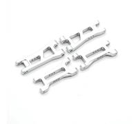 KWASETY RC Modifications Models For LOSI Micro-B 2WD For Buggy RTR LOS00007 1/24 Parts Metal Front And Rear Lower Control Arm Accessories Model Accessory(Silver)