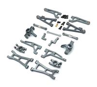 KWASETY RC Modifications Models For MJX For Hyper Go 16207 16208 16209 16210 H16H Steering Spare Parts RC Car Model Accessory Modified Upgrade Replace(Gray)