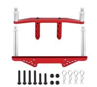 KWASETY RC Modifications Models For Traxxas For Slash For Rustler For Stampede For VXL 1/10 Metal Front Rear Body Mounts With Posts Upgrade Parts 2WD RC Car(Red)