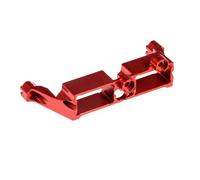 KWASETY RC Modifications Models For TRX4 For TRX-4 1/10 RC Crawler Car Parts Aluminum Alloy Differential Lock Bracket Steering Gear Servo Mount(Red)