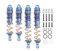 KWASETY RC Toys Components For Arrma For 6S Fireteam For Kraton For Notorious For Outcast 1/7 1/8 4pcs 110mm 135mm Metal Oil Shock Absorber Damper RC Parts(Blue)