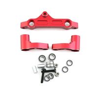 KWASETY RC Toys Components For Arrma For Kraton 8S For Outcast 1/5 Metal Steering Assembly Bellcrank And Top Plate RC Car Upgrade Parts(Red,Assembly)