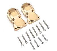 KWASETY RC Toys Components For Axial For SCX24 90081 1/24 1 Pair Brass Differential Covers Front And Rear Heavy Duty Axle RC Car Track Cars Parts