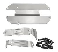 KWASETY RC Toys Components For Traxxas For Mini For Slash 4X4 108164-1 Stainless Steel Chassis Guard Protection Protector Skid Plate RC Upgrade Parts