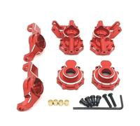 KWASETY RC Toys Components For Traxxas For TRX4 For TRX6 4WD HB R1001 R1002 R1003 1/10 Front Axle Steering Cup For C-Seat RC Crawler Car Upgrade Parts(Red)