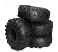 KWASETY RC Toys Components For Wraith Rr10 For Scx10 H8h For Wrangler 1/8 1/10 4pcs 2. Inch The Hellhounds Rubber Tires 140x55mm Off-road Tire Rc Parts