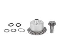 KWASETY RC Toys Upgrades For Arrma 1/10 For Kraton For Senton For Big For Rock For Granite For Outcast 4X4 RC Car Metal Diff Case Diff Gear 37T Input Gear 13T(Silver)