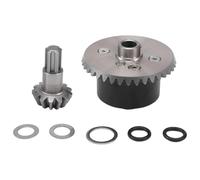 KWASETY RC Toys Upgrades For Arrma 1/10 For Kraton For Senton For Big For Rock For Granite For Outcast 4X4 RC Car Metal Diff Case Diff Gear 37T Input Gear 13T(Black)