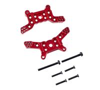 KWASETY RC Toys Upgrades For MJX For Hyper Go 14210 14209 H14BM RC Car Metal Steering Cup Upper Lower For Swing Arm Set Shock Tower Bracket Body Post Upgrade Parts(Shock-absorbing seat)