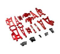 KWASETY RC Toys Upgrades For MJX For Hyper Go 14210 14209 H14BM RC Car Metal Steering Cup Upper Lower For Swing Arm Set Shock Tower Bracket Body Post Upgrade Parts(14pcs)