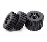 KWASETY RC Wheels Rims Compatible With 1/8 RC For Desert Paddling Beach Sand For Racing Tire 17MM Remote Control Car Accessories RC Car Tires
