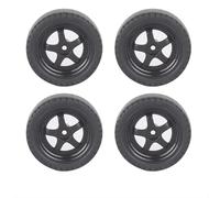 KWASETY RC Wheels Rims Compatible With LDRC LD1201 P06 For WPL B14 B24 C14 C24 C34 RC Car Upgrade Accessories RC Parts 4Pcs RC Drift Tire Wheel Hard Tyre