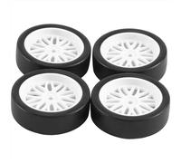 KWASETY RC Wheels Rims Compatible With LDRC LD1801 LD1802 LD1803 A01 A02 A86 A86P RC Car Upgrade Parts Accessories 4Pcs RC Drift Tire Wheel Hard Tyre