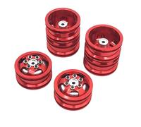 KWASETY RC Wheels Rims Compatible With WPL C14 C24 B14 B24 B16 For MN78 For MN99S 4X4 4WD 1/16 1/12 RC Truck Car Part Metal Beadlock Wheel Hub Rims With Tires