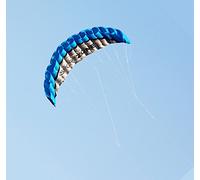 Kwasyo 2.5m Deux Ligne Parapente Cerf-Volant avec Manette 30m,Cerf-Volant pour Le Sport en Plage,Jeux de Plein air dans Le Jardin
