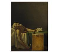 KWAY Death of Marat Poster - Jacques Louis David Canvas Art - Contemporary Artwork Wall Paintings Print Picture for Living Room - Oil Painting Wall Art No Frame (12x16in/30x40cm)