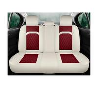 KWAYA 1 PCS For Mazda 3 2 6 For Mazda CX3 Universal Car Seat Covers Full Set Flax Linen Front Rear Interior Auto Accessories Seat Covers(Wine Red Rear)