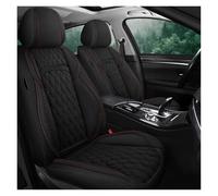 KWAYA 1 PCS For Mazda 3 2 6 For Mazda CX3 Universal Car Seat Covers Full Set Flax Linen Front Rear Interior Auto Accessories Seat Covers(Black Front)