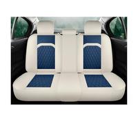 KWAYA 1PCS For Mazda CX4 CX5 CX30 CX-4 For CX-5 Full Set Universal Car Seat Covers Flax Linen Front Rear Interior Accessories Seat Covers(Beige Blue Rear)