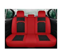KWAYA 1PCS For Mazda CX4 CX5 CX30 CX-4 For CX-5 Full Set Universal Car Seat Covers Flax Linen Front Rear Interior Accessories Seat Covers(Black Red Rear)