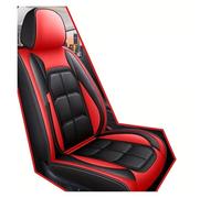 KWAYA 1PCS Or 2PCS Universal Car Seat Covers Full Surround Protection Maintenance Front PU Leather Set Car Seat Covers Seat Covers(1PC RED)