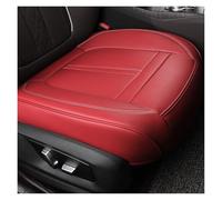KWAYA 1PCS Universal Car Seat Cushion Cover Leather Seat Cover Anti-Slip And Full Wrap Driver Seat Protector Mat Front Bottom Front Seat Covers(1PCS Red)