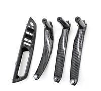 KWAYA Center Console Trim 4pcs Set Car Interior Door Armrest Pull Handle Cover Trim for X5 for X6 E70 E71 E72 2007-2014 Air Outlet Trim(LHD Carbon Set)
