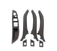 KWAYA Center Console Trim 7pcs Interior Door Armrest Panel Pull Handle with Leather Outer Cover for 5 Series F10 F11 F18 520 523 525 528 530 535 LHD Air Outlet Trim(Model B Moka Set)