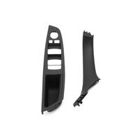 KWAYA Center Console Trim for 5 Series F10 F11 F18 520i 523i 525i 528i 535i LHD Interior Door Pull Handle Trim Cover Set Air Outlet Trim(Black 2PCS Set)