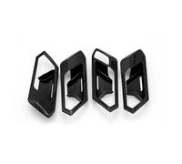 KWAYA Center Console Trim for VW for T-ROC 2017-2023 LHD 4pcs Interior Door Handles Cover Trim ABS Car Accessories Air Outlet Trim