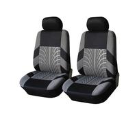 KWAYA For 3 Series E21 E30 E36 E46 E90 E91 E92 E93 F30 Universal Embroidery Car Seat Cover Set Car Seat Protection Front Seat Covers(Front seat-Gray)